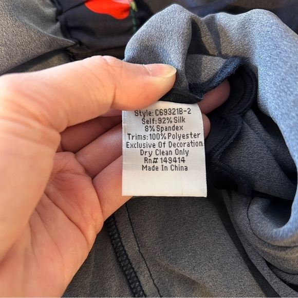 NEW Johnny Was Cassandra Floral Wide-Leg Scallop Tie Elastic Waist Silk Pants - Picture 17 of 17